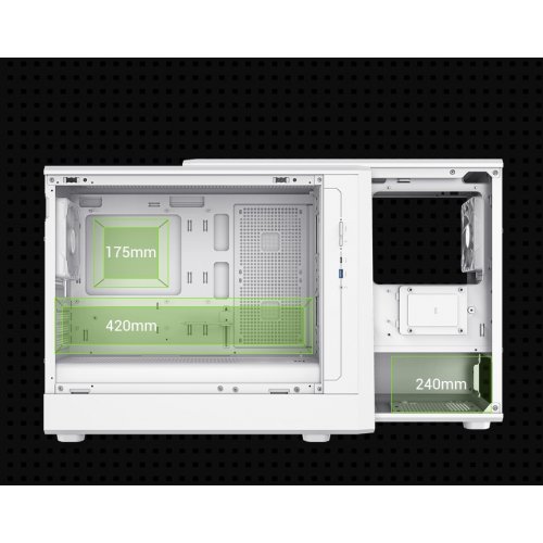 Корпус GAMEMAX Claw 360 Tempered Glass без БЖ White купити в Україні: Київ, Львів, Хмельницький, Тернопіль | Перевірка сумісності, низька ціна, відгуки, характеристики від TELEMART фото