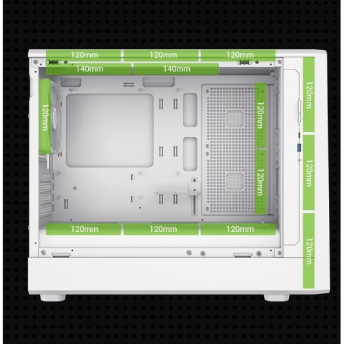 Корпус GAMEMAX Claw 360 Tempered Glass без БЖ White купити в Україні: Київ, Львів, Хмельницький, Тернопіль | Перевірка сумісності, низька ціна, відгуки, характеристики від TELEMART фото