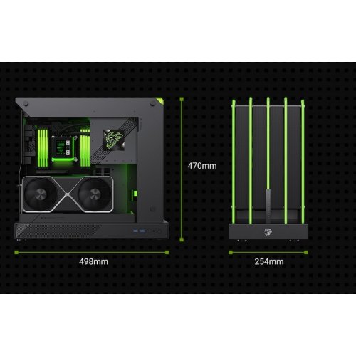 Корпус GAMEMAX Blade Concept без БЖ Black купити в Україні: Київ, Львів, Хмельницький, Тернопіль | Перевірка сумісності, низька ціна, відгуки, характеристики від TELEMART фото