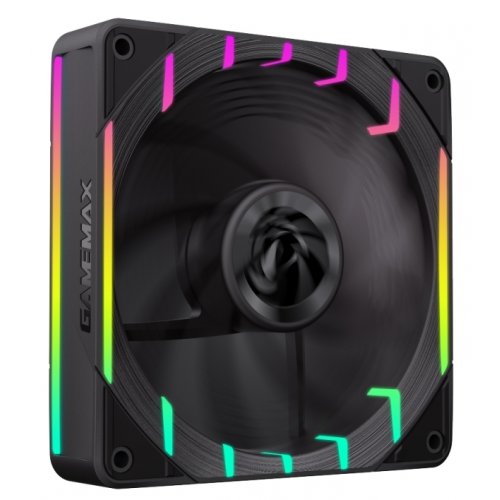 Кулер для корпуса GAMEMAX Tornado T12 ARGB-R (TORNADO T12 ARGB-R) Black купити в Україні: Київ, Львів, Хмельницький, Тернопіль | Перевірка сумісності, низька ціна, відгуки, характеристики від TELEMART фото
