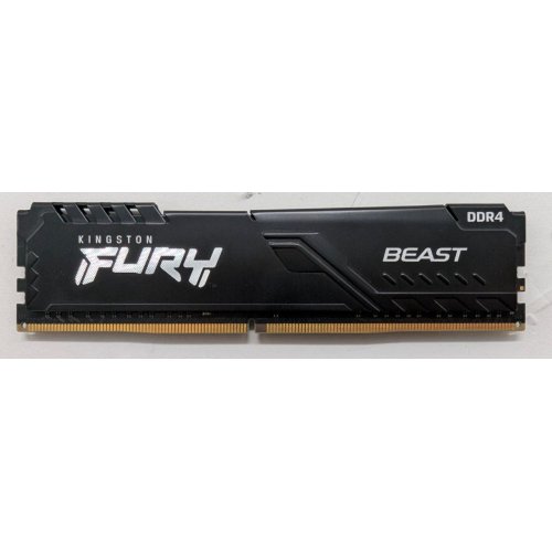 Озп Kingston DDR4 16GB 3200Mhz FURY Beast Black (KF432C16BB/16) (Відновлено продавцем, 813887) купити в Україні: Київ, Львів, Хмельницький, Тернопіль | Перевірка сумісності, низька ціна, відгуки, характеристики від TELEMART фото