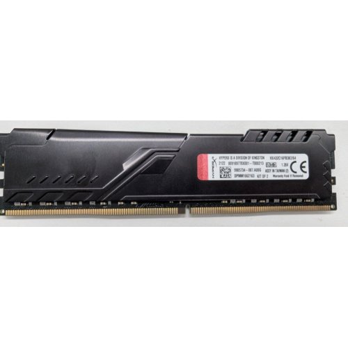 Озу HyperX DDR4 32GB 3200Mhz Fury Black (HX432C16FB3/32) (Восстановлено продавцом, 813898) купить в Украине: Киев, Днепр, Харьков, Одесса  | Проверка совместимости, низкая цена, отзывы, характеристики от TELEMART фото