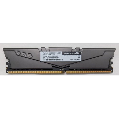 Озп Team DDR4 16GB 3200Mhz T-Force Vulcan Z Gray (TLZGD416G3200HC16F01) (Відновлено продавцем, 813904) купити в Україні: Київ, Львів, Хмельницький, Тернопіль | Перевірка сумісності, низька ціна, відгуки, характеристики від TELEMART фото