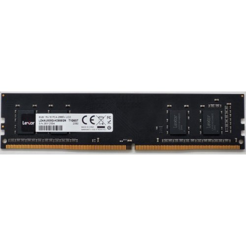 Озу Lexar DDR4 8GB 2666Mhz (LD4AU008G-H2666GN) (Восстановлено продавцом, 813937) купить в Украине: Киев, Днепр, Харьков, Одесса  | Проверка совместимости, низкая цена, отзывы, характеристики от TELEMART фото