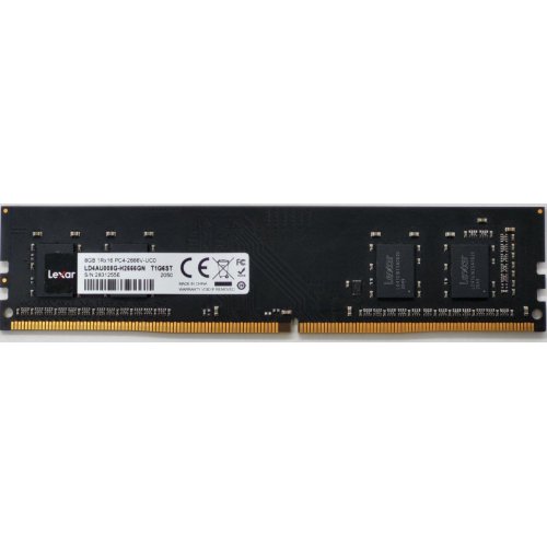 Озу Lexar DDR4 8GB 2666Mhz (LD4AU008G-H2666GN) (Восстановлено продавцом, 813938) купить в Украине: Киев, Днепр, Харьков, Одесса  | Проверка совместимости, низкая цена, отзывы, характеристики от TELEMART фото