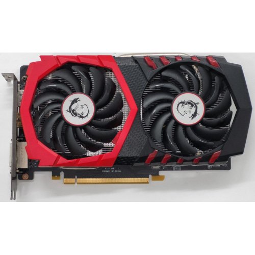 Видеокарта MSI GeForce GTX 1050 Ti Gaming X 4096MB (GTX 1050 TI GAMING X 4G) (Восстановлено продавцом, 813963) купить в Украине: Киев, Днепр, Харьков, Одесса  | Проверка совместимости, низкая цена, отзывы, характеристики от TELEMART фото