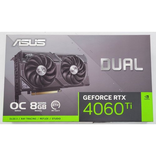Видеокарта Asus GeForce RTX 4060 Ti Dual OC 8192MB (DUAL-RTX4060TI-O8G) (Восстановлено продавцом, 813965) купить в Украине: Киев, Днепр, Харьков, Одесса  | Проверка совместимости, низкая цена, отзывы, характеристики от TELEMART фото