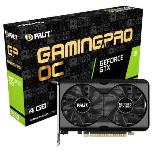 Відеокарта Palit GeForce GTX 1650 Gaming Pro OC 4096MB (NE61650S1BG1-1175A) (Відновлено продавцем, 813966) купити в Україні: Київ, Львів, Хмельницький, Тернопіль | Перевірка сумісності, низька ціна, відгуки, характеристики від TELEMART фото