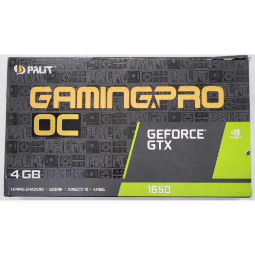 Відеокарта Palit GeForce GTX 1650 Gaming Pro OC 4096MB (NE61650S1BG1-1175A) (Відновлено продавцем, 813966) купити в Україні: Київ, Львів, Хмельницький, Тернопіль | Перевірка сумісності, низька ціна, відгуки, характеристики від TELEMART фото
