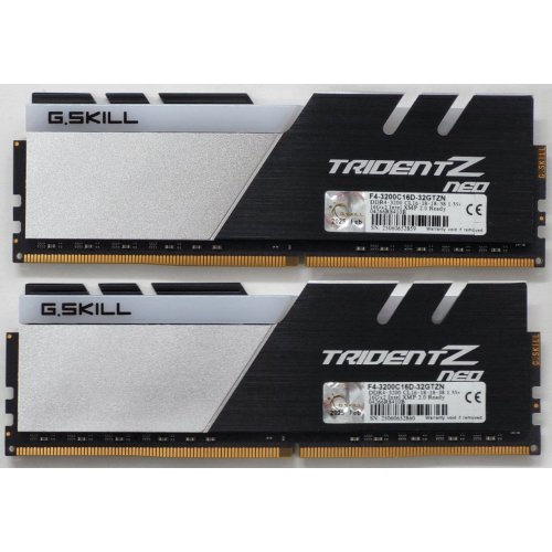 Озп G.Skill DDR4 32GB (2x16GB) 3200Mhz Trident Z Neo (F4-3200C16D-32GTZN) (Відновлено продавцем, 814203) купити в Україні: Київ, Львів, Хмельницький, Тернопіль | Перевірка сумісності, низька ціна, відгуки, характеристики від TELEMART фото