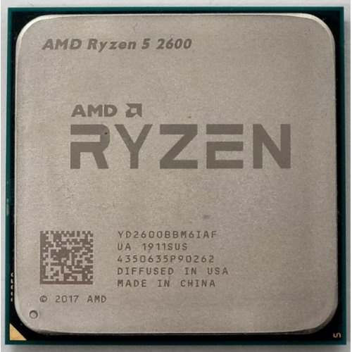 Процесор AMD Ryzen 5 2600 3.4(3.9)GHz 16MB sAM4 Tray (YD2600BBM6IAF) (Відновлено продавцем, 814204) купити в Україні: Київ, Львів, Хмельницький, Тернопіль | Перевірка сумісності, низька ціна, відгуки, характеристики від TELEMART фото