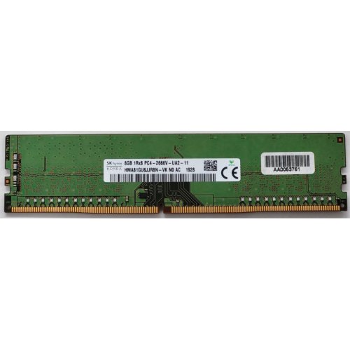 Озу Hynix DDR4 8GB 2666Mhz (HMA81GU6JJR8N-VK) (Восстановлено продавцом, 814205) купить в Украине: Киев, Днепр, Харьков, Одесса  | Проверка совместимости, низкая цена, отзывы, характеристики от TELEMART фото