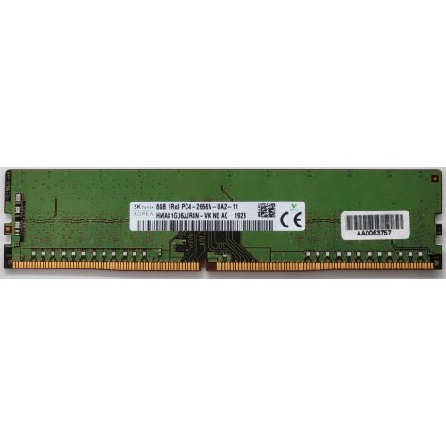 Озу Hynix DDR4 8GB 2666Mhz (HMA81GU6JJR8N-VK) (Восстановлено продавцом, 814206) купить в Украине: Киев, Днепр, Харьков, Одесса  | Проверка совместимости, низкая цена, отзывы, характеристики от TELEMART фото