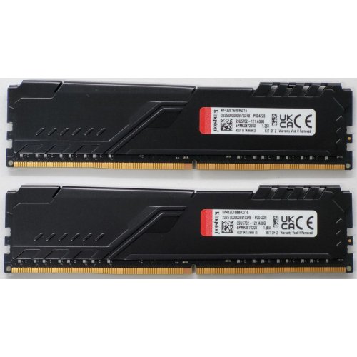 Озп Kingston DDR4 16GB (2x8GB) 3200Mhz FURY Beast Black (KF432C16BBK2/16) (Відновлено продавцем, 814209) купити в Україні: Київ, Львів, Хмельницький, Тернопіль | Перевірка сумісності, низька ціна, відгуки, характеристики від TELEMART фото