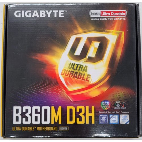 Материнська плата Gigabyte B360M D3H (s1151-V2, Intel B360) (Відновлено продавцем, 814214) купити в Україні: Київ, Львів, Хмельницький, Тернопіль | Перевірка сумісності, низька ціна, відгуки, характеристики від TELEMART фото