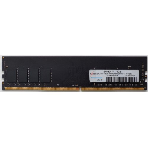 Озу Exceleram DDR4 8GB 2400 MHz (E408247A) (Восстановлено продавцом, 814233) купить в Украине: Киев, Днепр, Харьков, Одесса  | Проверка совместимости, низкая цена, отзывы, характеристики от TELEMART фото