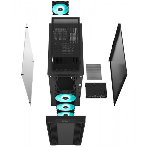 Корпус Deepcool CC560 Tempered Glass без БП (R-CC560-BKGAA4-G-1) Black (Восстановлено продавцом, 814248) купить в Украине: Киев, Днепр, Харьков, Одесса  | Проверка совместимости, низкая цена, отзывы, характеристики от TELEMART фото