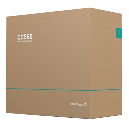 Корпус Deepcool CC560 Tempered Glass без БП (R-CC560-BKGAA4-G-1) Black (Восстановлено продавцом, 814248) купить в Украине: Киев, Днепр, Харьков, Одесса  | Проверка совместимости, низкая цена, отзывы, характеристики от TELEMART фото