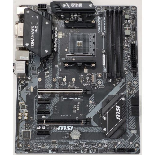 Материнская плата MSI B450 TOMAHAWK MAX (sAM4, AMD B450) (Восстановлено продавцом, 814434) купить в Украине: Киев, Днепр, Харьков, Одесса  | Проверка совместимости, низкая цена, отзывы, характеристики от TELEMART фото