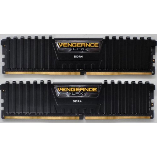 Озп Corsair DDR4 16GB (2x8GB) 3600Mhz Vengeance LPX Black (CMK16GX4M2Z3600C18) (Відновлено продавцем, 814455) купити в Україні: Київ, Львів, Хмельницький, Тернопіль | Перевірка сумісності, низька ціна, відгуки, характеристики від TELEMART фото