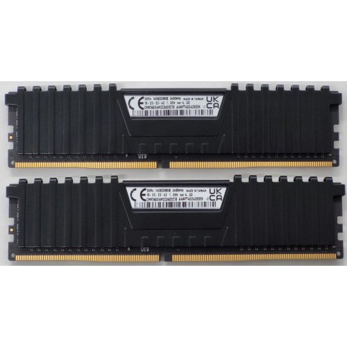 Озп Corsair DDR4 16GB (2x8GB) 3600Mhz Vengeance LPX Black (CMK16GX4M2Z3600C18) (Відновлено продавцем, 814455) купити в Україні: Київ, Львів, Хмельницький, Тернопіль | Перевірка сумісності, низька ціна, відгуки, характеристики від TELEMART фото
