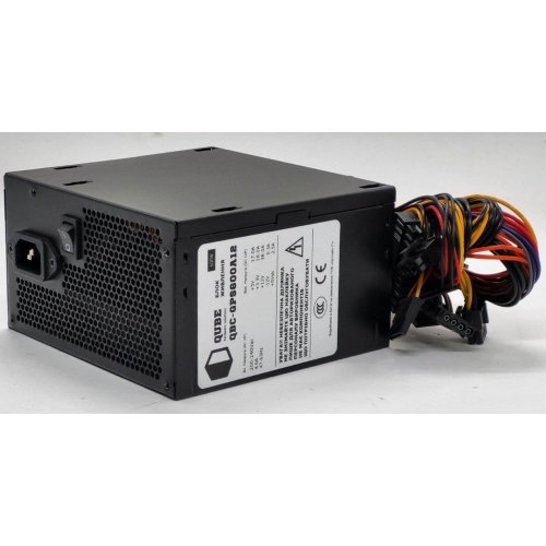 Блок живлення QUBE 80+ 600W (QBC-GPS600A12) (Відновлено продавцем, 814463) купити в Україні: Київ, Львів, Хмельницький, Тернопіль | Перевірка сумісності, низька ціна, відгуки, характеристики від TELEMART фото