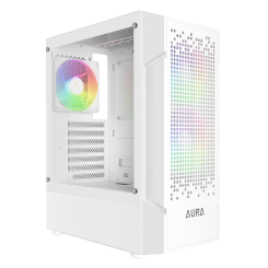 Уцінка корпус Gamdias AURA GC7 ARGB Tempered Glass без БЖ (4711514500684) White (Пошкоджено пакування, відсутня заглушка слоту розширення, 814491)