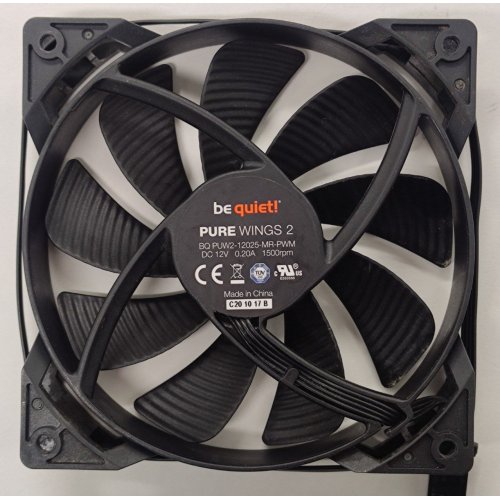 Кулер для корпуса Be Quiet! Pure Wings 2 120mm PWM (BL039) (Відновлено продавцем, 814595) купити в Україні: Київ, Львів, Хмельницький, Тернопіль | Перевірка сумісності, низька ціна, відгуки, характеристики від TELEMART фото
