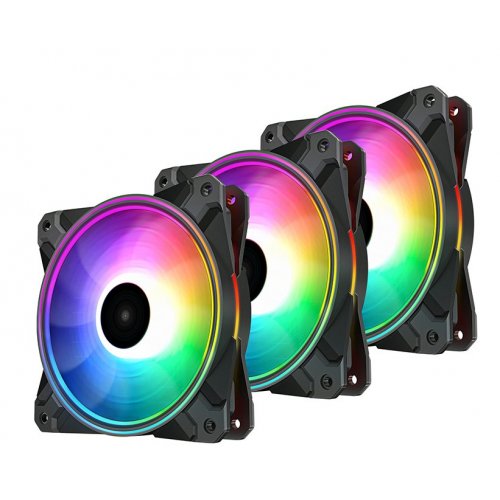 Набір кулерів для корпусу Deepcool CF120 PLUS ARGB 3 in 1 (DP-F12-AR-CF120P-3P) (Відновлено продавцем, 814596) купити в Україні: Київ, Львів, Хмельницький, Тернопіль | Перевірка сумісності, низька ціна, відгуки, характеристики від TELEMART фото