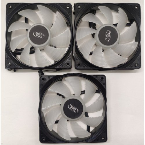 Набір кулерів для корпусу Deepcool CF120 PLUS ARGB 3 in 1 (DP-F12-AR-CF120P-3P) (Відновлено продавцем, 814596) купити в Україні: Київ, Львів, Хмельницький, Тернопіль | Перевірка сумісності, низька ціна, відгуки, характеристики від TELEMART фото