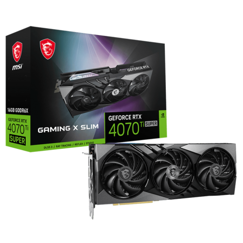 Видеокарта MSI GeForce RTX 4070 Ti SUPER GAMING X SLIM 16384MB (RTX 4070 Ti SUPER 16G GAMING X SLIM) (Восстановлено продавцом, 814623) купить в Украине: Киев, Днепр, Харьков, Одесса  | Проверка совместимости, низкая цена, отзывы, характеристики от TELEMART фото