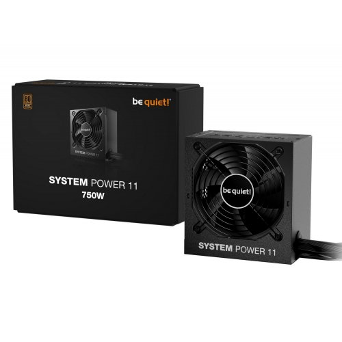 Уцінка блок живлення Be Quiet! System Power 11 U 750W (BP012EU) (Розкрита упаковка, 814669) купити в Україні: Київ, Львів, Хмельницький, Тернопіль | Перевірка сумісності, низька ціна, відгуки, характеристики від TELEMART фото