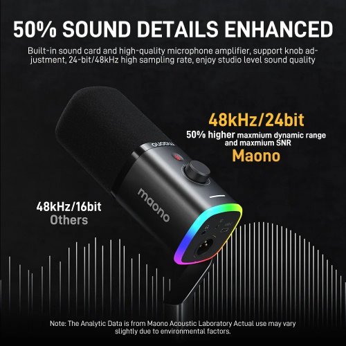 Микрофон Maono PD100X Black купить в Украине: Киев, Днепр, Харьков, Одесса  | Низкая цена, отзывы, характеристики от TELEMART фото