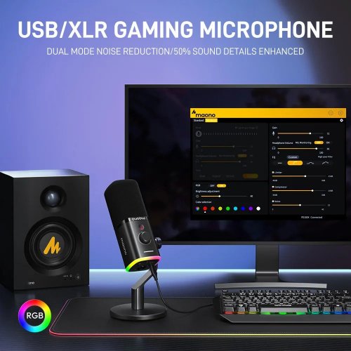 Микрофон Maono PD100X Black купить в Украине: Киев, Днепр, Харьков, Одесса  | Низкая цена, отзывы, характеристики от TELEMART фото