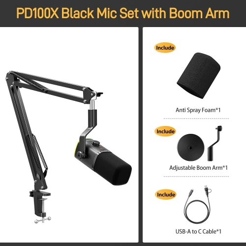 Микрофон Maono PD100XS Black купить в Украине: Киев, Днепр, Харьков, Одесса  | Низкая цена, отзывы, характеристики от TELEMART фото