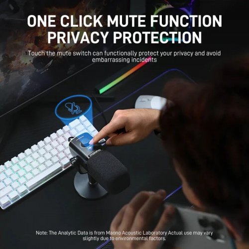 Мікрофон Maono PD100XS Black купити в Україні: Київ, Львів, Хмельницький, Тернопіль, Івано-Франківськ | Низька ціна, відгуки, характеристики від TELEMART фото