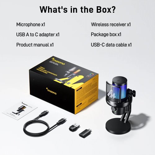 Микрофон Maono DM40 Pro Black купить в Украине: Киев, Днепр, Харьков, Одесса  | Низкая цена, отзывы, характеристики от TELEMART фото