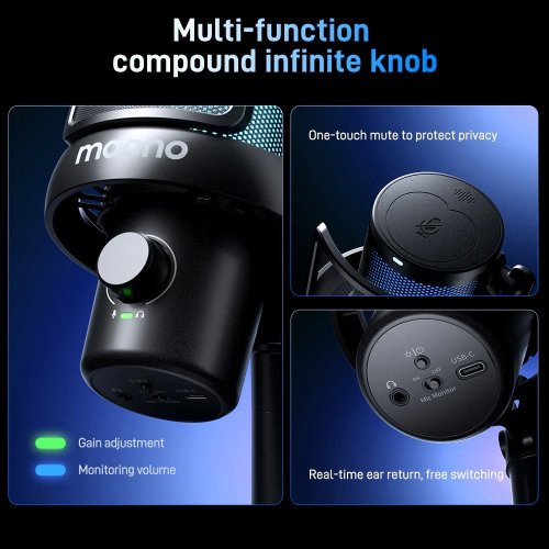 Микрофон Maono DM40 Pro Black купить в Украине: Киев, Днепр, Харьков, Одесса  | Низкая цена, отзывы, характеристики от TELEMART фото