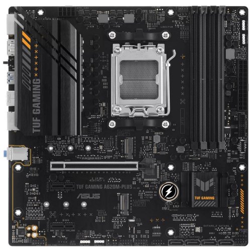 Уценка материнская плата Asus TUF GAMING A620M-PLUS (sAM5, AMD A620) (Следы использования, 814827) купить в Украине: Киев, Днепр, Харьков, Одесса  | Проверка совместимости, низкая цена, отзывы, характеристики от TELEMART фото