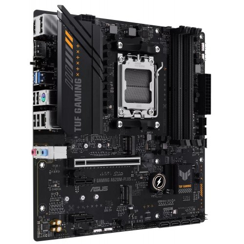 Уценка материнская плата Asus TUF GAMING A620M-PLUS (sAM5, AMD A620) (Следы использования, 814827) купить в Украине: Киев, Днепр, Харьков, Одесса  | Проверка совместимости, низкая цена, отзывы, характеристики от TELEMART фото