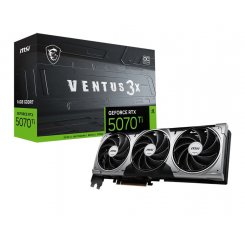 Уцінка відеокарта MSI GeForce RTX 5070 Ti VENTUS 3X OC 16384MB (RTX 5070 Ti 16G VENTUS 3X OC) (Розкрита упаковка, 814830)