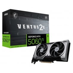 Уцінка відеокарта MSI GeForce RTX 5060 Ti VENTUS 2X OC PLUS 16384MB (RTX 5060 Ti 16G VENTUS 2X OC PLUS) (Розкрита упаковка, 814883)