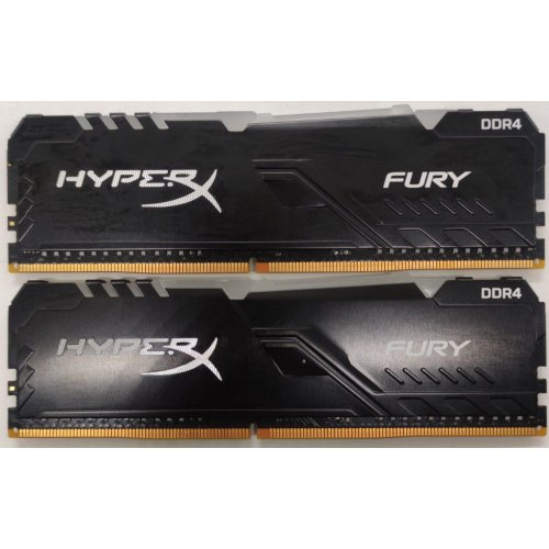 Озп HyperX DDR4 16GB (2x8GB) 3200Mhz Fury RGB (HX432C16FB3AK2/16) (Відновлено продавцем, 814886) купити в Україні: Київ, Львів, Хмельницький, Тернопіль | Перевірка сумісності, низька ціна, відгуки, характеристики від TELEMART фото