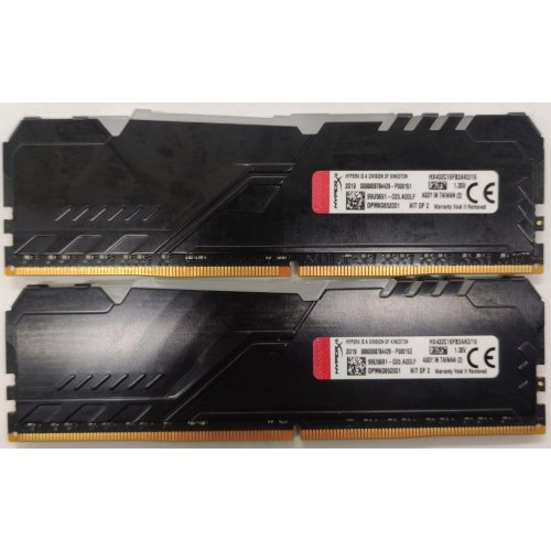 Озп HyperX DDR4 16GB (2x8GB) 3200Mhz Fury RGB (HX432C16FB3AK2/16) (Відновлено продавцем, 814886) купити в Україні: Київ, Львів, Хмельницький, Тернопіль | Перевірка сумісності, низька ціна, відгуки, характеристики від TELEMART фото