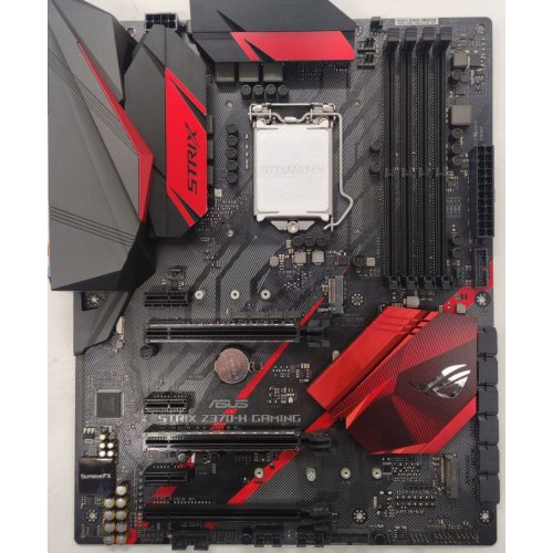 Материнська плата Asus ROG STRIX Z370-H GAMING (s1151, Intel Z370) (Відновлено продавцем, 814937) купити в Україні: Київ, Львів, Хмельницький, Тернопіль | Перевірка сумісності, низька ціна, відгуки, характеристики від TELEMART фото
