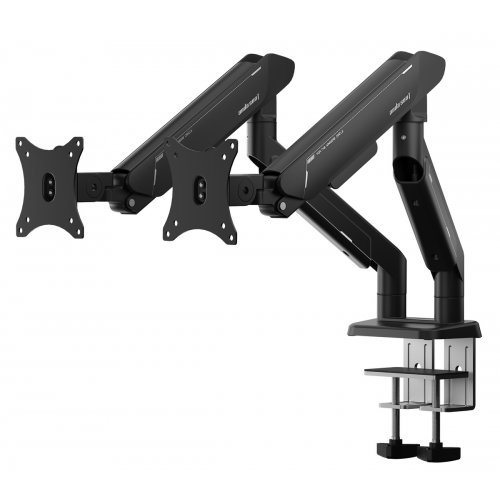 Настольное крепление для двух мониторов Anda Seat Stealth Pro II Duo 17-42" (AD-W-A9-2S-BB) Black купить в Украине: Киев, Днепр, Харьков, Одесса  | Низкая цена, отзывы, характеристики от TELEMART фото