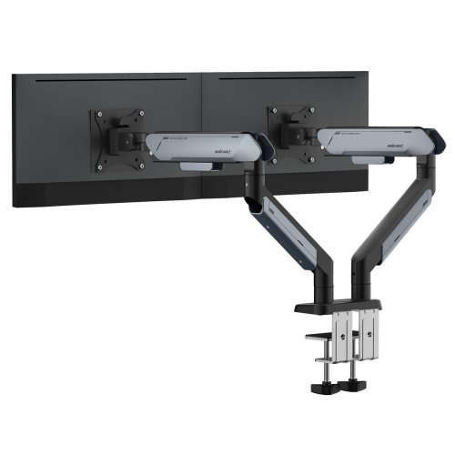 Настольное крепление для двух мониторов Anda Seat Stealth Pro II Duo 17-42" (AD-W-A9-2S-BT) Titanium купить в Украине: Киев, Днепр, Харьков, Одесса  | Низкая цена, отзывы, характеристики от TELEMART фото