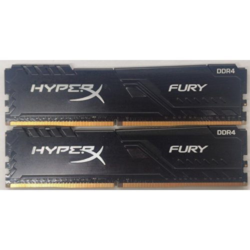 Озп HyperX DDR4 16GB (2x8GB) 3200Mhz Fury Black (HX432C16FB3K2/16) (Відновлено продавцем, 814981) купити в Україні: Київ, Львів, Хмельницький, Тернопіль | Перевірка сумісності, низька ціна, відгуки, характеристики від TELEMART фото