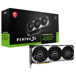 Видеокарта MSI GeForce RTX 4060 Ti VENTUS 3X 16384MB (RTX 4060 TI VENTUS 3X 16G) (Восстановлено продавцом, 814987)