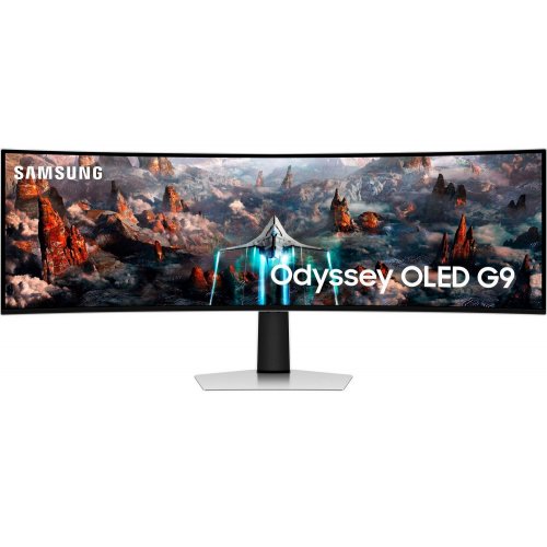 Монитор Samsung 49" Odyssey OLED G9 G93SC (LS49CG930SIXCI) Black (Восстановлено продавцом, 815011) купить в Украине: Киев, Днепр, Харьков, Одесса  | Низкая цена, отзывы, характеристики от TELEMART фото